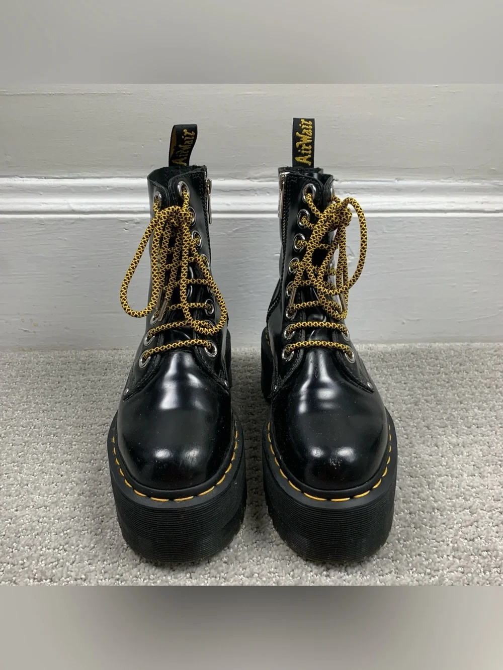 Dr Martens Jadon Max 2” Platform Boots Women’s 6 Goth Punk Grunge Rock